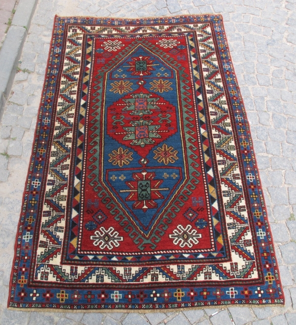 Antique Fahkrolo Kasak aria very nice and all orginal kasak rug I think Circa 1880 or 1890  full pile and size:2,30x1,40 cm          