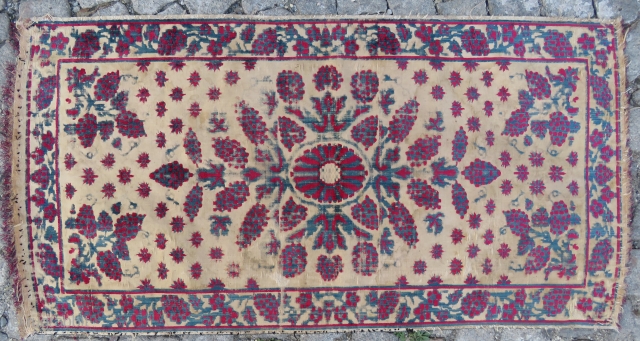 Antique Ottoman Textile wonderful colors and nice condition all original Uskudar made Circa 1880                   