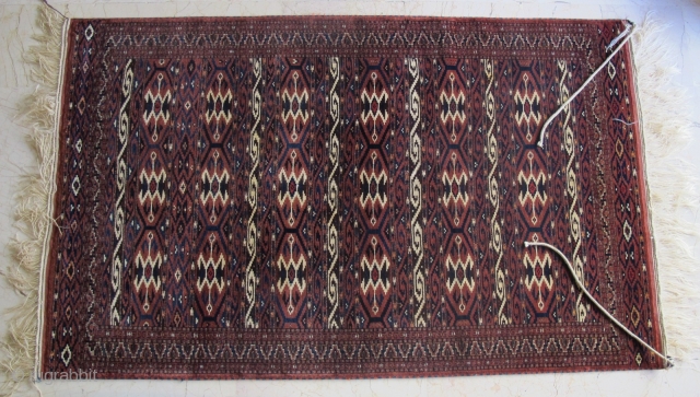 Turkoman rug very nice colors and amazing condition and size 2,18 x 1,33 cm Circa 1900 - 1910               