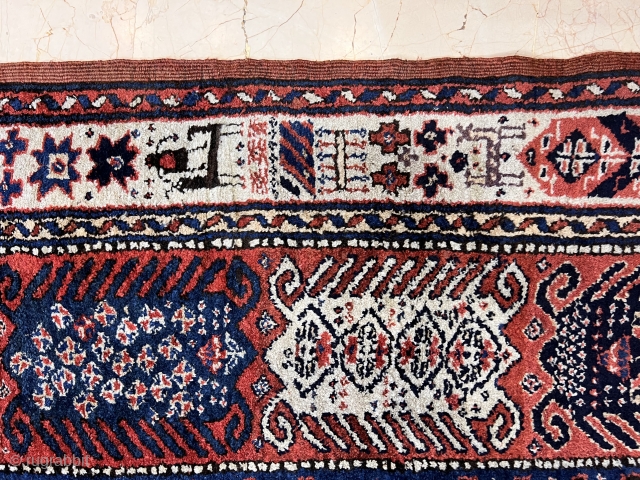 Antique Tribal Magnificent Jaff rug 4’11”x10’11” feet ( 1,50x3,33 cm )  very nice colors and  excellent condition all original AVAILABLE if need any more information please contact E-mail : sahcarpets@gmail.com  ...