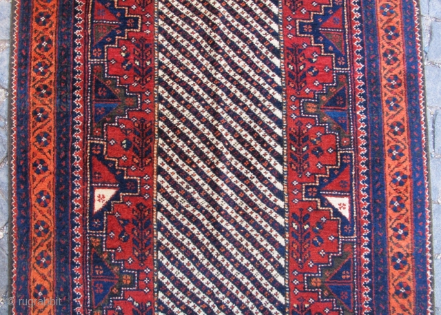 Antique Baluch runner rug wonderful colors and excellent condition all orginal Circa 1880                    