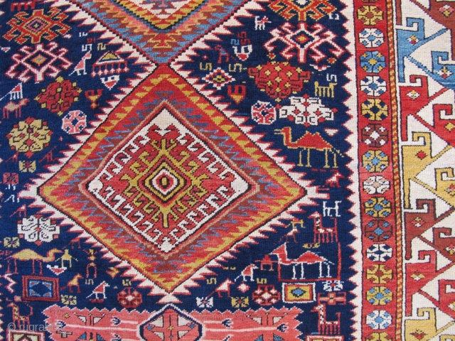 Antique Shirvan wonderful colours and very good condition all orginal  and very nice wool and pile and very fine work just we maked control size 2,75 X 1,32 cm Circa 1880  ...