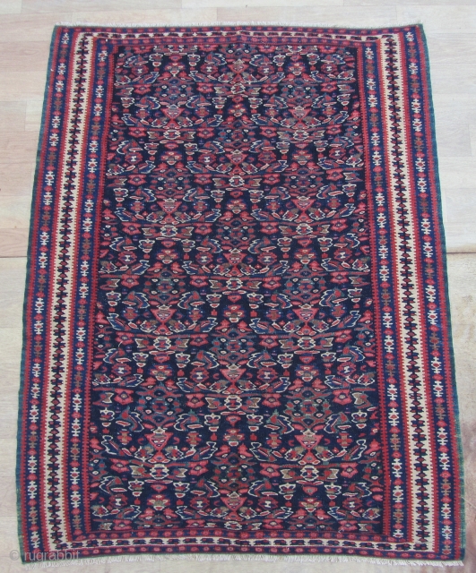 Antique Seneh kilim very nice colors and very nice condition Sirca 1900 or 1910                   