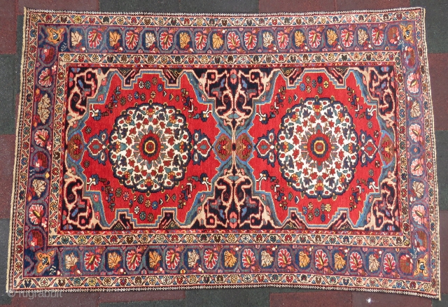 Antique Ferhan rug wonderful colors and excellent condition all original size 2,05x1,36 cm Circa 1900                  