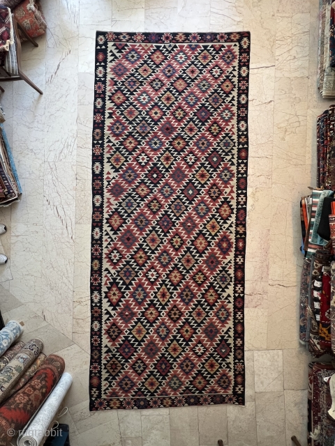 Old Caucasian Shirvan Kilim nice colors and nice conditions all original AVAILABLE if need any more information please contact DM - E-mail  sahcarpets@gmail.com  or WhatsApp +905358635050 
Thank you very much  ...