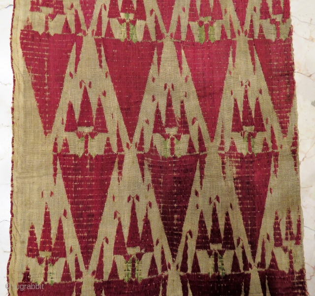 Antique Textile wonderful colors  Circa 1880                          