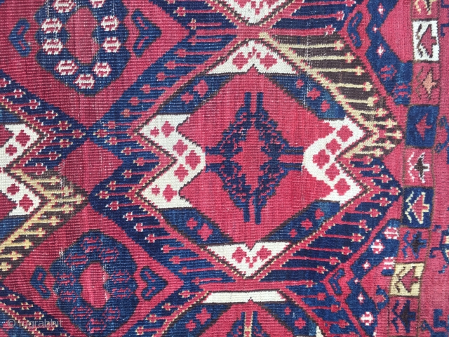 Beshir Chuval with ikat design, great wool and color.                        