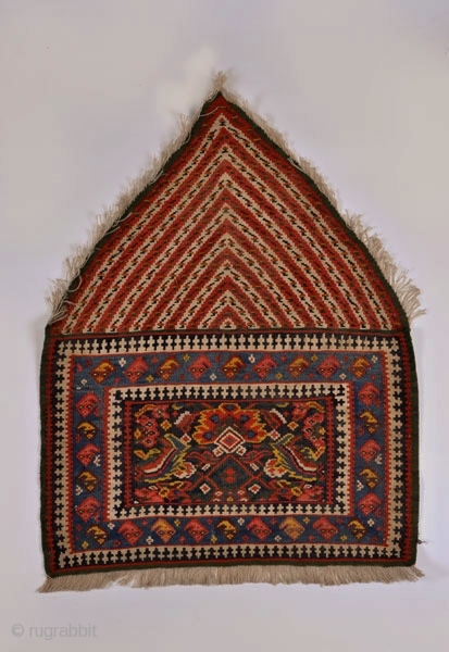 Seneh-bagface, Circa 1900, Very good condition, Ends rewoven, Size: 95 x 70 cm. 
MEMARIAN at Domotex, Hall: 21, Stand No.: B21            