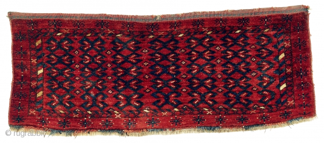 Turkmen-Ersari Torba, Middle 19th century, Graet natural colors, Good condition, Not resored, Size: 105 x 42 cm. 41" x 16.5" inch.            
