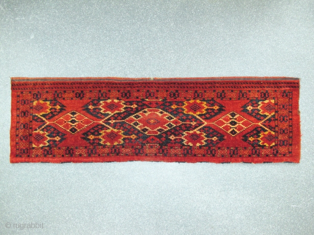 Ersari-Beshir Torba, 19th century, Good condition, Great colors, Size: 143 x 42 cm. 56 x 16.5 inch.                