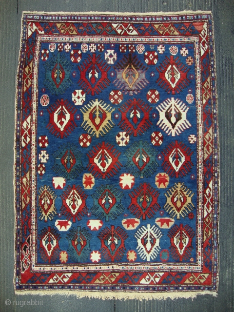 A Shirvan prayer rug, Circa 1900, Excellent condition, No repair, Sides and ends original, Not washed, High pile, Size 130 x 90 cm.          