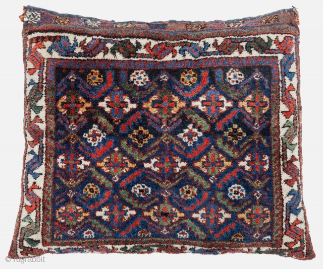 Luri bag, Late 19th century, Top condition, High pile with all natural colours, Not restored, Size: 76 x 62 cm. ( 29.9 x 24.4 inch ). www.sadeghmemarian.com
      