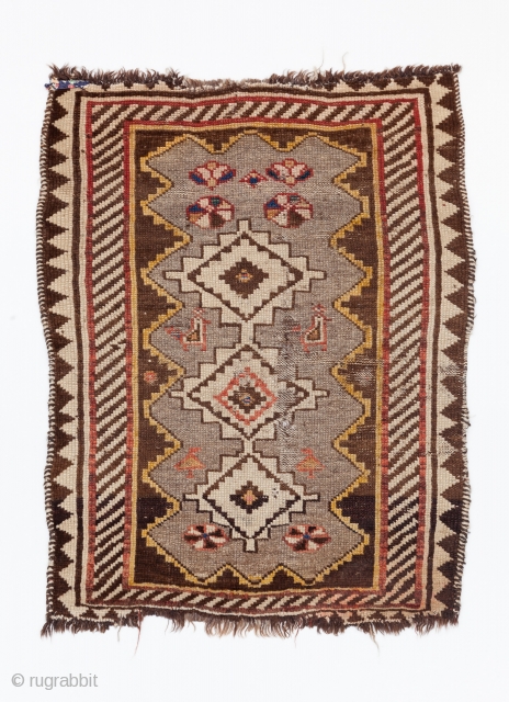 Small Luri Gabbeh, Early 20th century, All natural colours, Not restored, Size: 75 x 58 cm. (29.5 x 23 inch).             