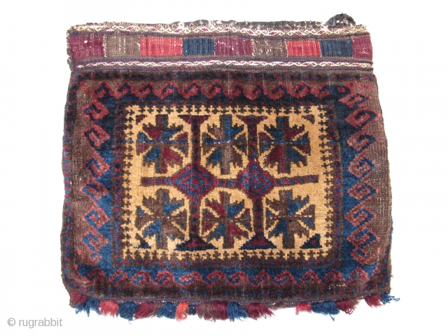 Baluch Chanteh, Circa 1900, Excellent and original condition, Great colors, Size: 43 x 38 cm.                  