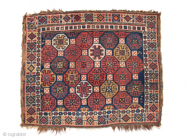 NW persian Bag-face, Late 19th century, Nice colors, Size: 80 x 67 cm.                    