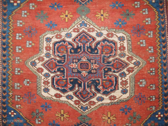 Afshar Rug, Circa 1900, Biautiful & natural colors, Original condition, No repair, Size: 153 x 125 cm.                