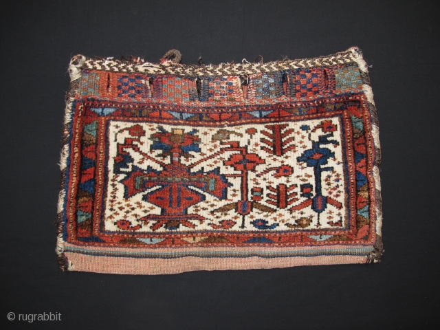 Afshar Chanteh, Late 19th century, Great colors, Very good and original condition, Not restored, Size: 45 x 30 cm. 18" x 12" inch.          