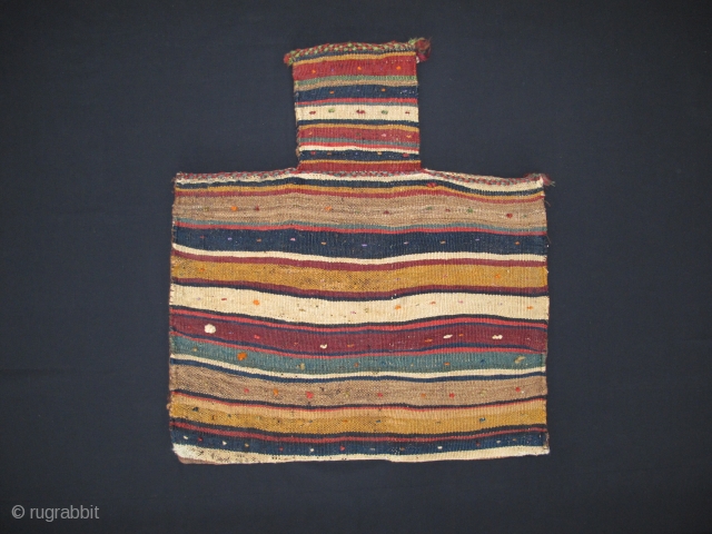 Namakdan (saltbag) Veramin, Circa 1900, Excellent condition, All natural colors, Size: 65 x 60 cm. 25.5" x 23.5" inch.              