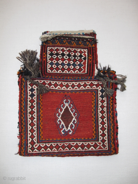 Namakdan (Saltbag) Luri, Sumac technic, Middle 20th century, Size: 46 x 36 cm. 18 x 14 inch.

                