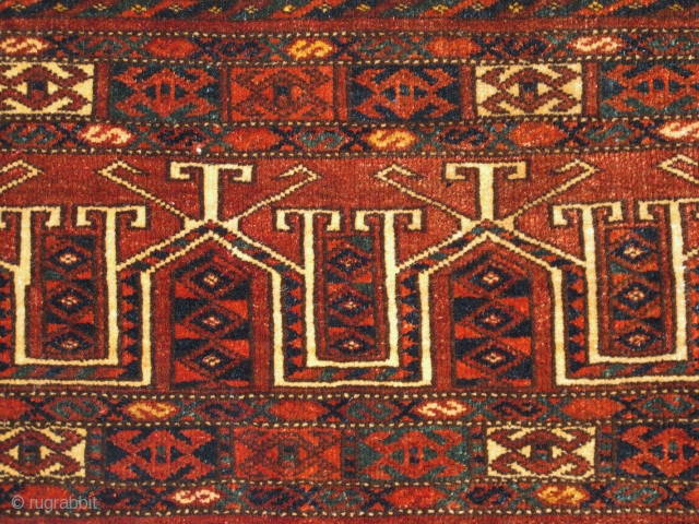Turkmen Torba, Circa 1900, Excellent condition, Natural dyes, Size: 148 x 40 cm.                    