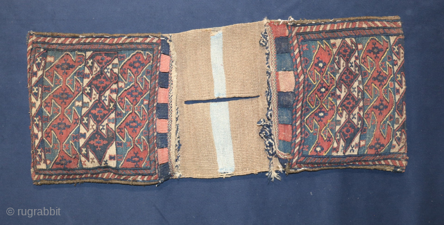 Kaukasischer Soumakh Kelim komplette Satteltasche 100x40cm  Sie können mich gerne über Rugrabbit oder direkt per Email kontaktieren. Meine Emailadresse lautet salihunal@msn.com Feel free to contact me via Rugrabbit or directly via  ...
