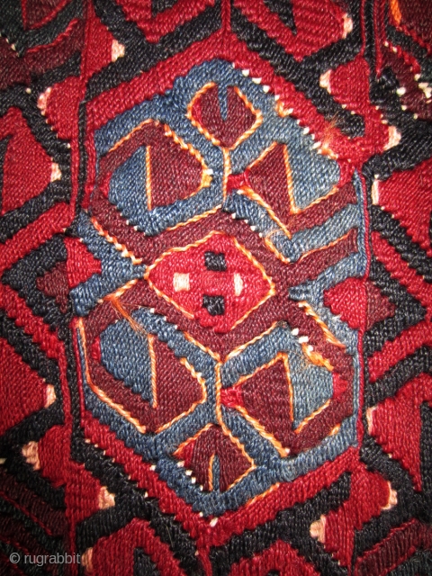 SE Anatolian chuval (sack) floating weft. Late 19th cent. 100 x 151 cm:
More photos or info if you ask.	
              