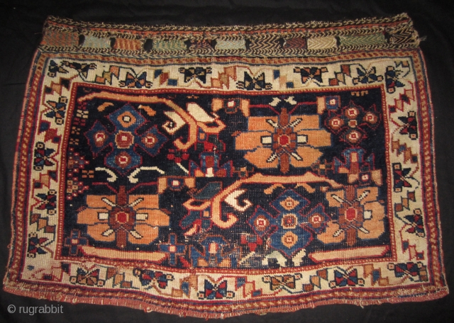Afshar bag front 81 x 56 cm.
End 19th cent.
More info or photos if you ask.                  
