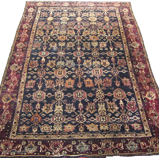 Old Northern Indian rug repaired on some places size: 6 x 4 ft.                    