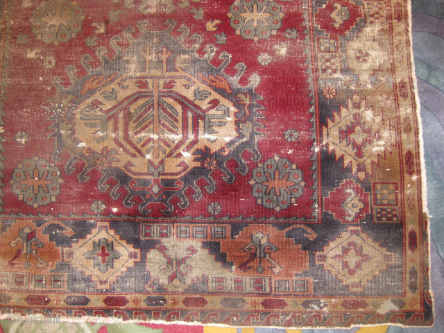 Rare Geometrical Animal carpet measuring 6 x 4 feet.