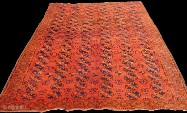 Turkmen rug some minor repaired areas measuring 304 x 188 cm                      