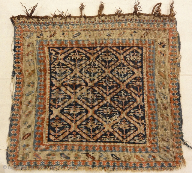 Antique Soumak Herati Rug
1'9" x 1'11"                           