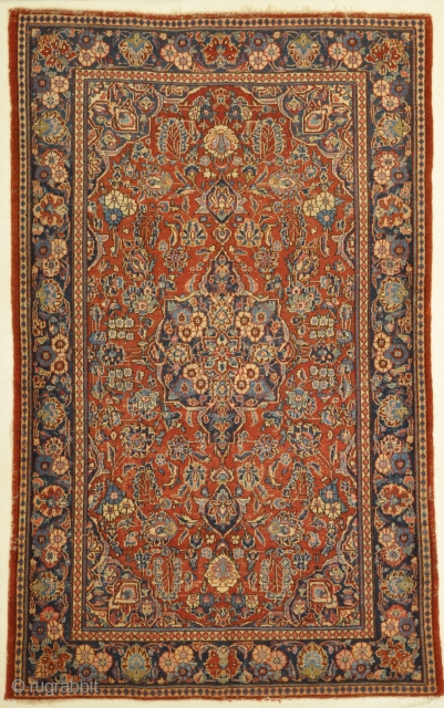 Antique Persian Kashan Rug - Size: 6'8" x 4"3"                        