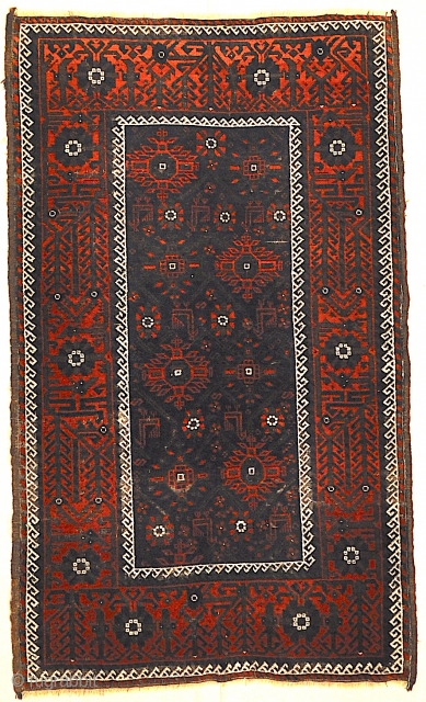 Antique Persian Baluch
Finest Tribal Antique Persian Beluch can be primarily recognized by their exceptional wool quality and color combination. This rug comes from a tribal area in Southern Iran bordering Afghanistan and  ...