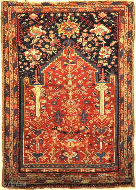 Rare Turkish Oushak Meditation Piece Circa 1800s
4’8″ x 6’6″                        