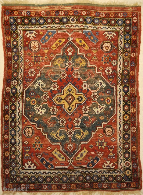 Antique Turkish Bergama Rug
4′ x 5’4″                           