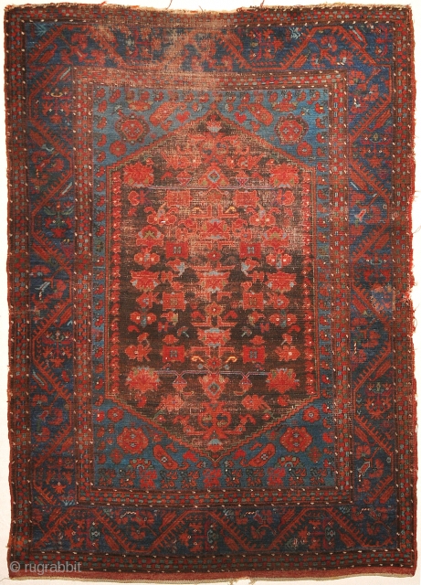 Antique Turkish Kula Rug Circa 1880
4′ x 5’9″                         