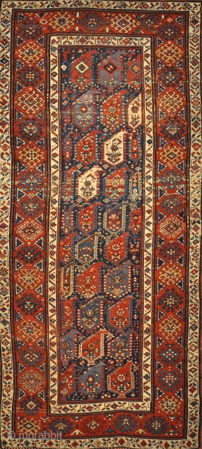 Antique Caucasian Botteh Rug
3’10” x 8’10”                           