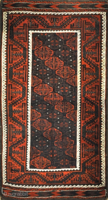 Antique Original Afghani Beluch Circa 1900
3’6″ x 6’6″                         