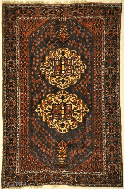 Antique Intricate Botteh Afshar Rug
4’10” x 7’3″                          