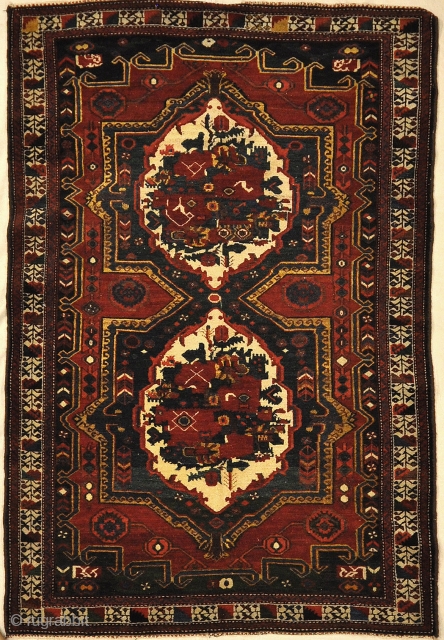 Antique Armenian Gole Farangi Bakhtiari Rug
5′ x 7’7″                         