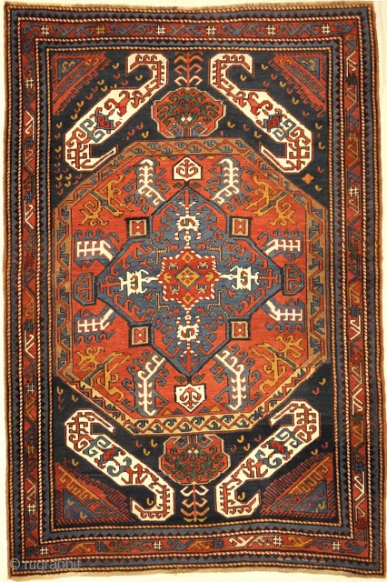 Antique Kazak Kasim Oushak ca 1875

4'4 x 6'7                         