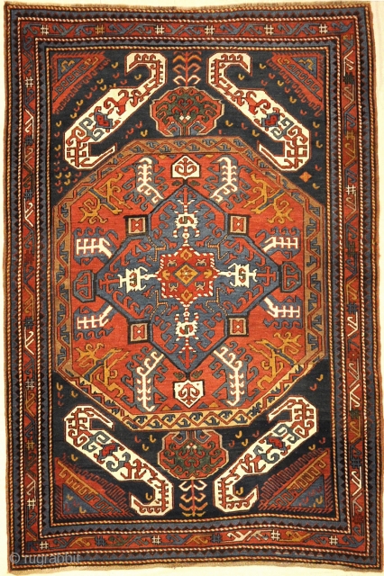 Antique Kazak Kasim Oushak ca 1875

4'4 x 6'7                         
