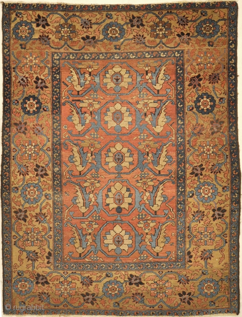 Antique Bakshayesh Rug Circa 1880
5′ x 6’4″                          