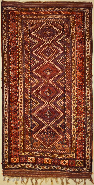 Antique Lori Persian Tribal Rug Circa 1880
5'3" x 11'                        