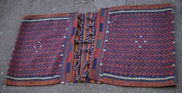 East Anatolian Kurdish Heybe, Flatweave, overall very good condition, complete piece                      