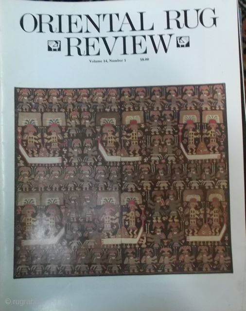 Oriental Rug Review Volume 14, Number 1                          