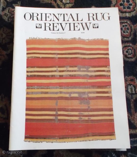 Oriental Rug Review, Volume 14, Nr. 3                          