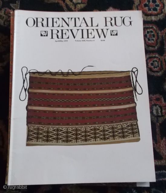 Oriental Rug Review , April / May 1993, Volume 8, Nr. 4                     