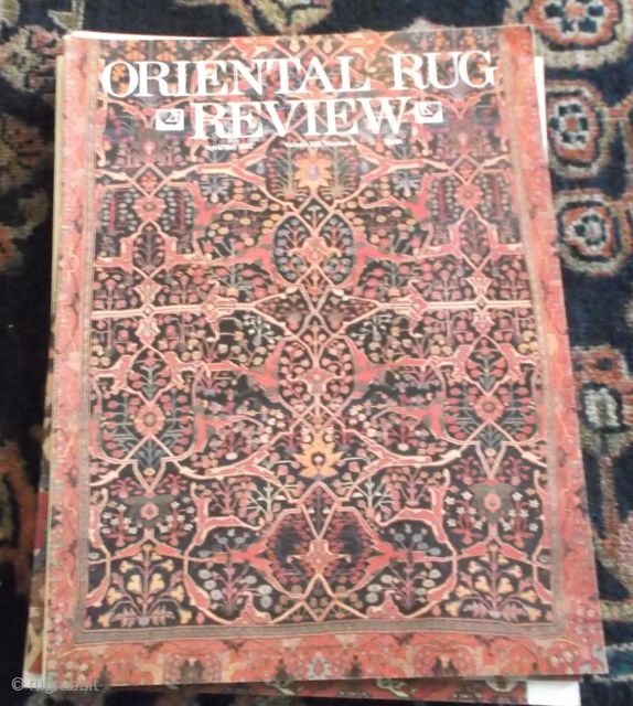 Oriental Rug Review, April/May 1992, Volume 7, Nr. 4                        