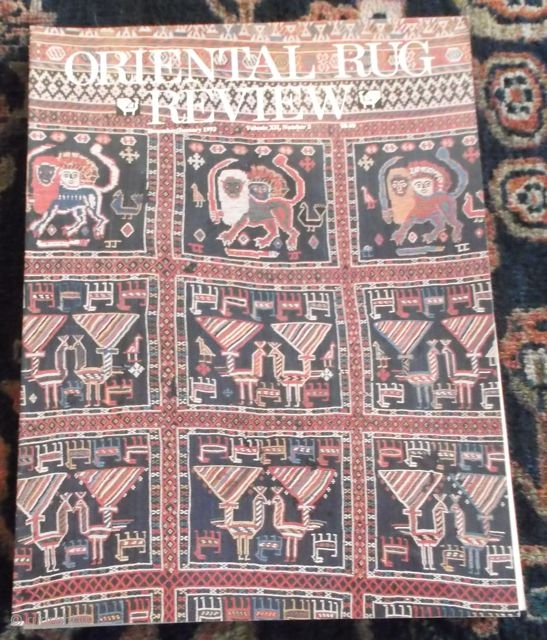 Oriental Rug Review, December/January 1992, Volume 7, Nr. 2                        